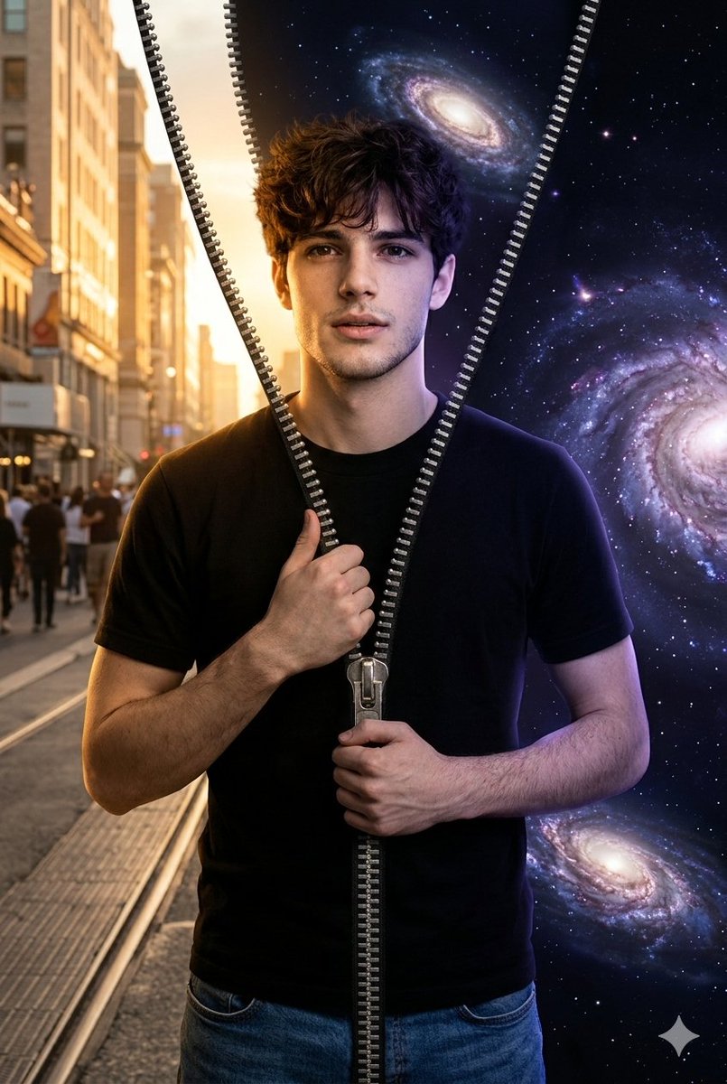 AI Prompt for Realistic Portrait with Cosmic Twist
