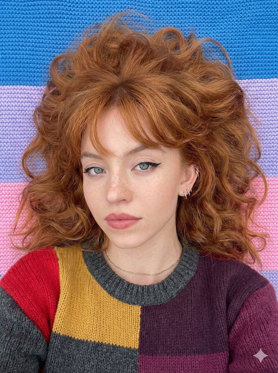 AI Prompt for Realistic Portrait with Patchwork Sweater