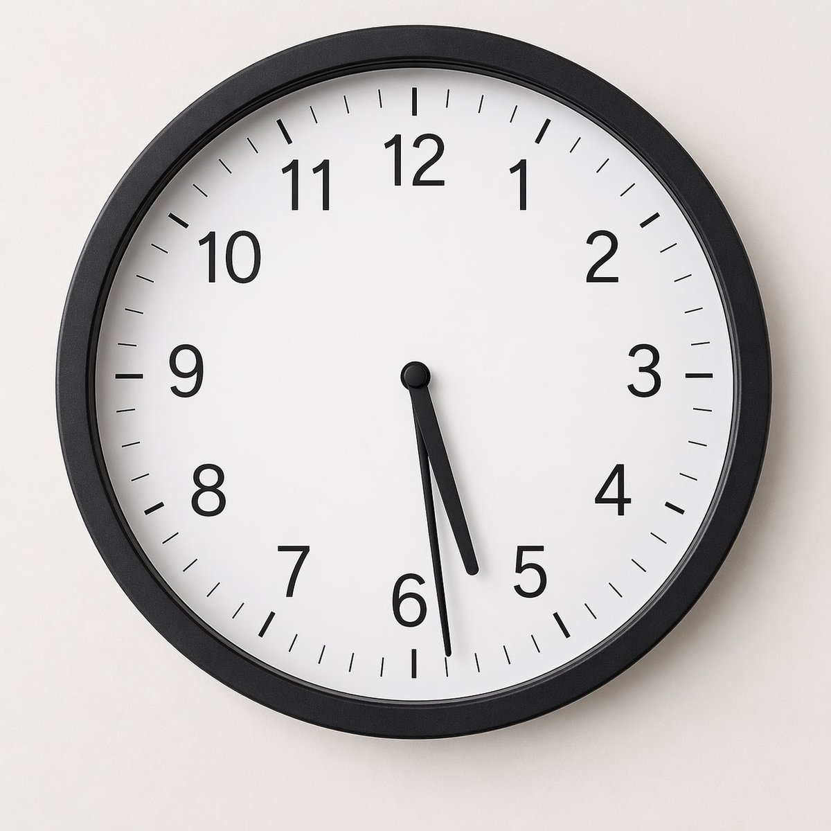 AI Prompt for Realistic Product Photo: Analog Wall Clock with Custom Time
