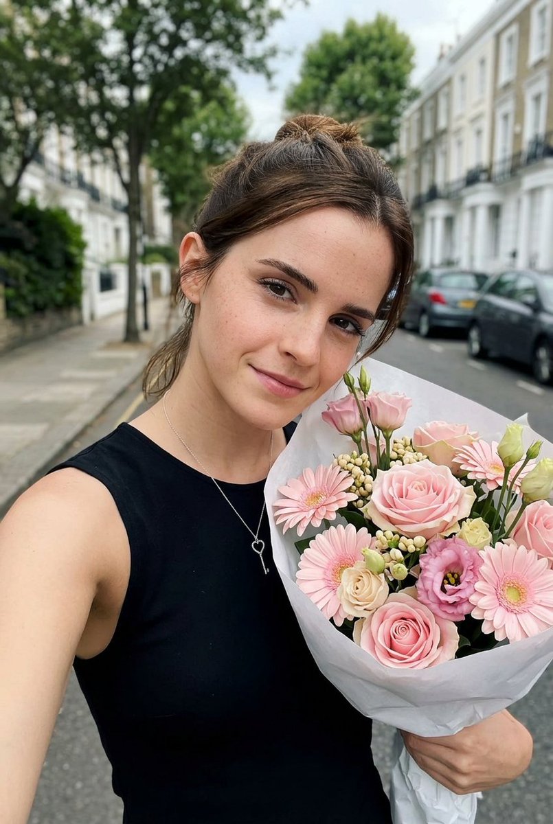 AI Prompt for Realistic Smartphone Selfie with Flowers: Generate Authentic Outdoor Portrait with GPT Image or Nano Banana Pro