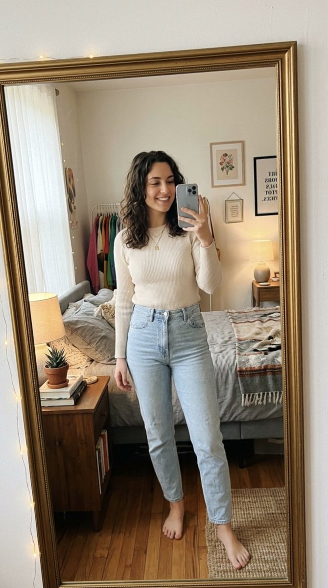 AI Prompt for Realistic Social Media Mirror Selfie