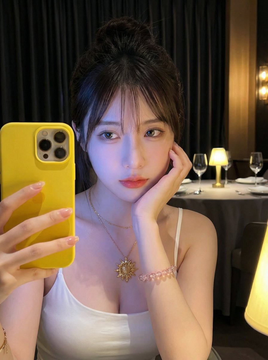 AI Prompt for Realistic Social Media Selfie Portrait with Dramatic Lighting