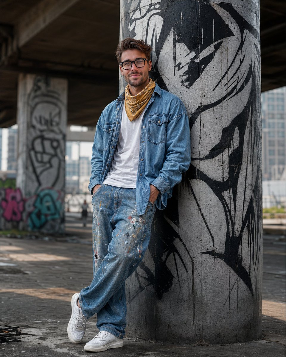 AI Prompt for Realistic South Asian Streetwear Portrait