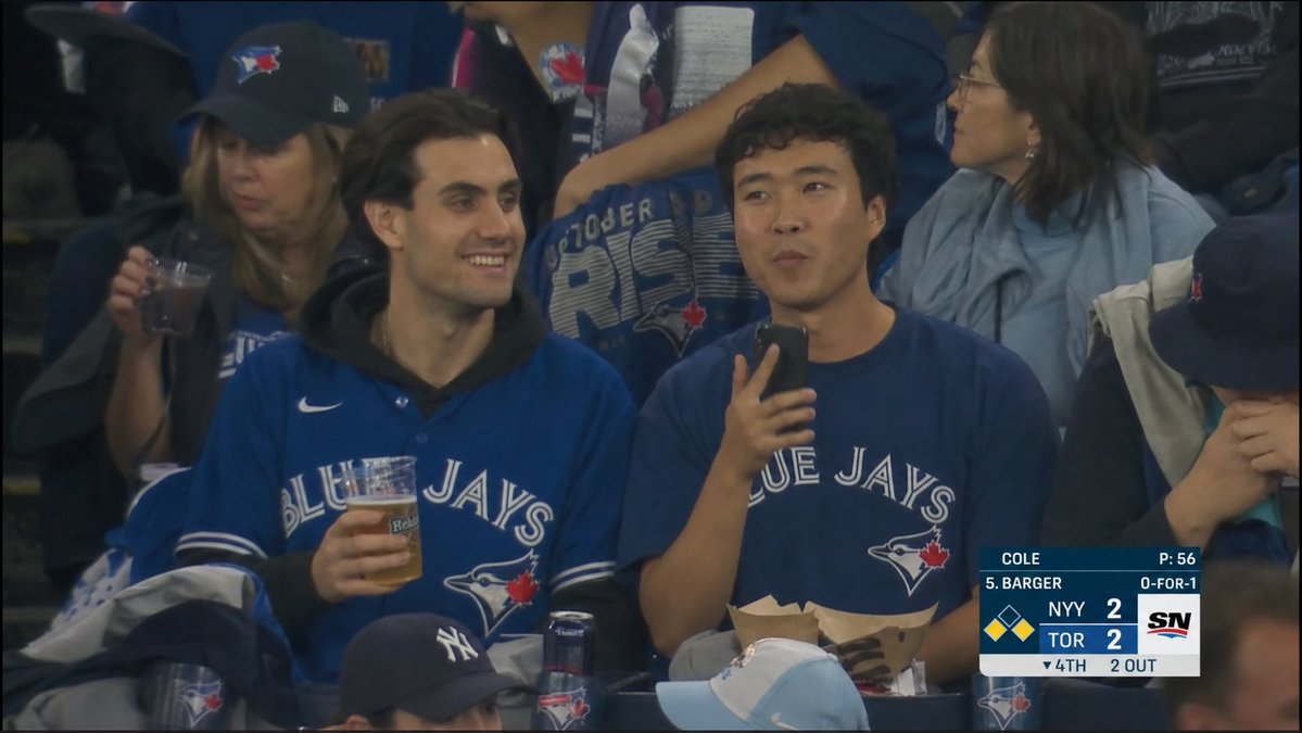 AI Prompt for Realistic Sports Stadium Crowd Scene with Blue Jays Theme