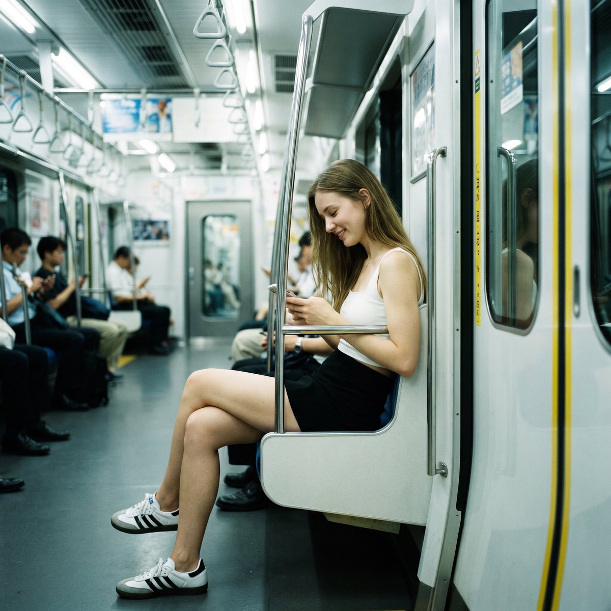 AI Prompt for Realistic Subway Selfie Photography