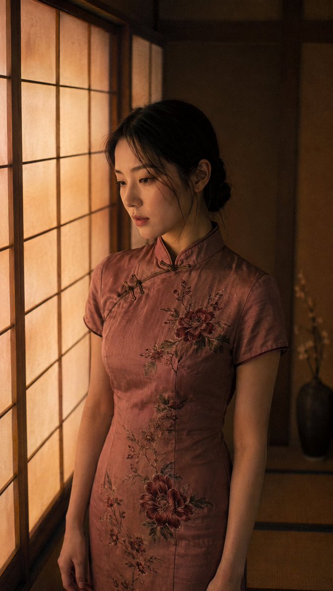AI Prompt for Realistic Tatami Room Portrait with Soft Lighting
