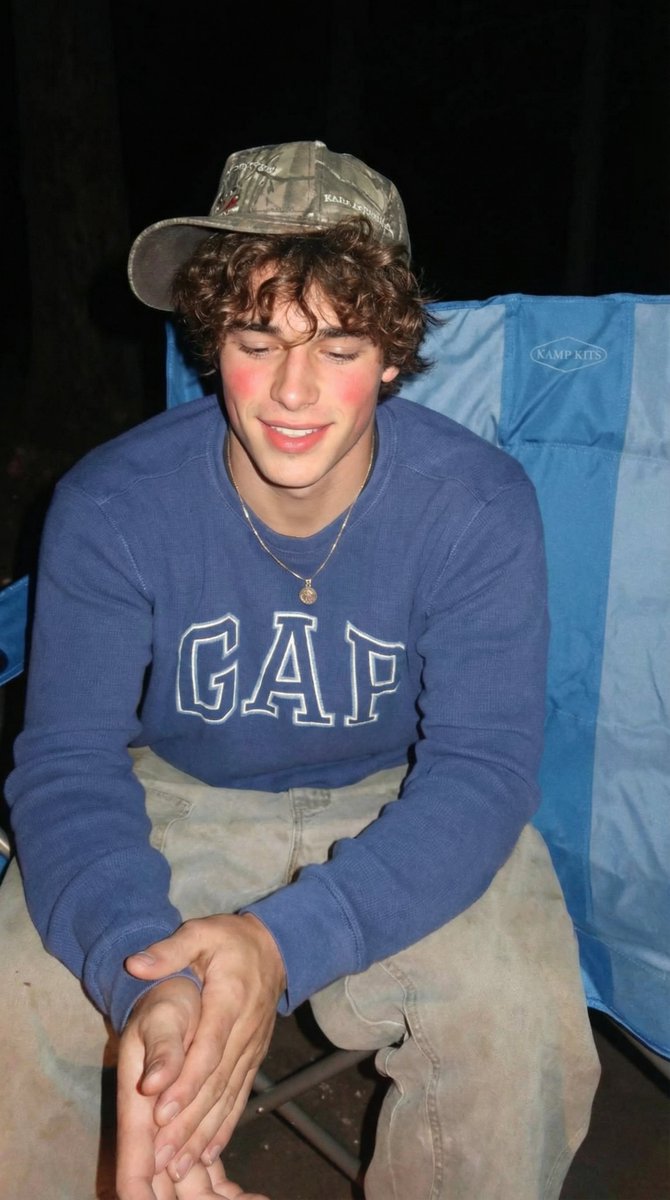 AI Prompt for Realistic Teen Boy Camping Photo - iPhone Style Portrait