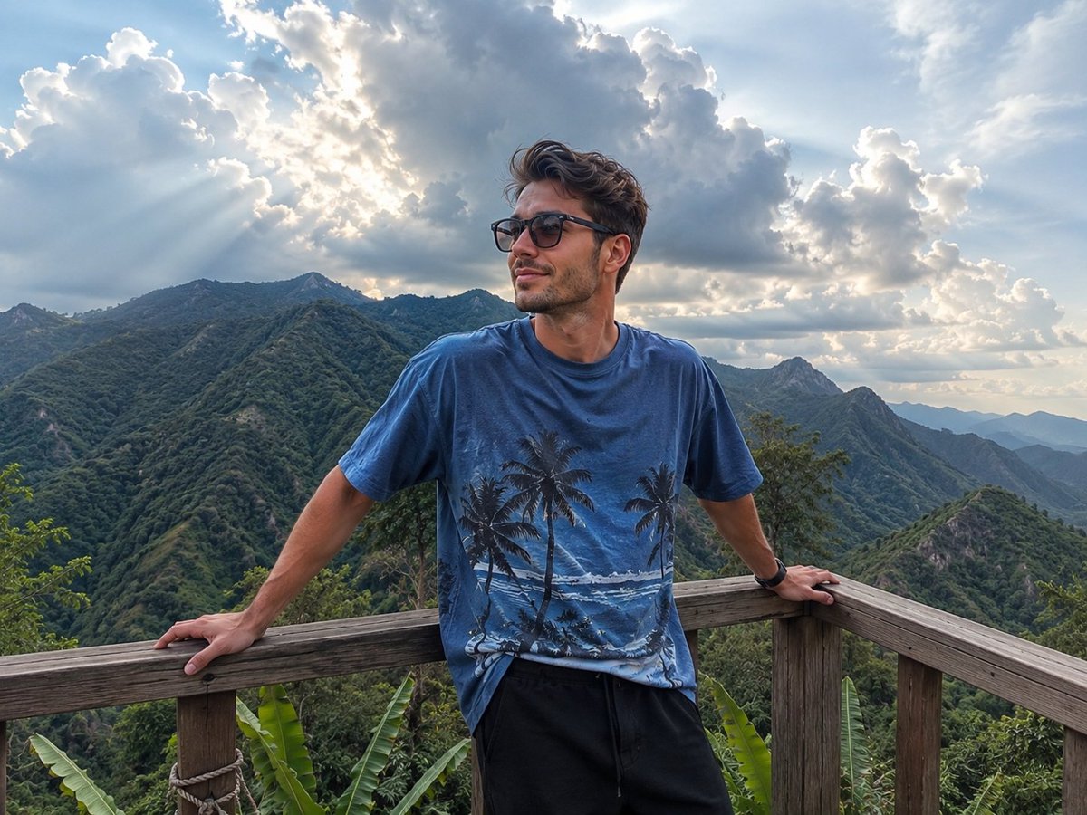AI Prompt for Realistic Travel Photography with iPhone-Style Cinematic Sunlight