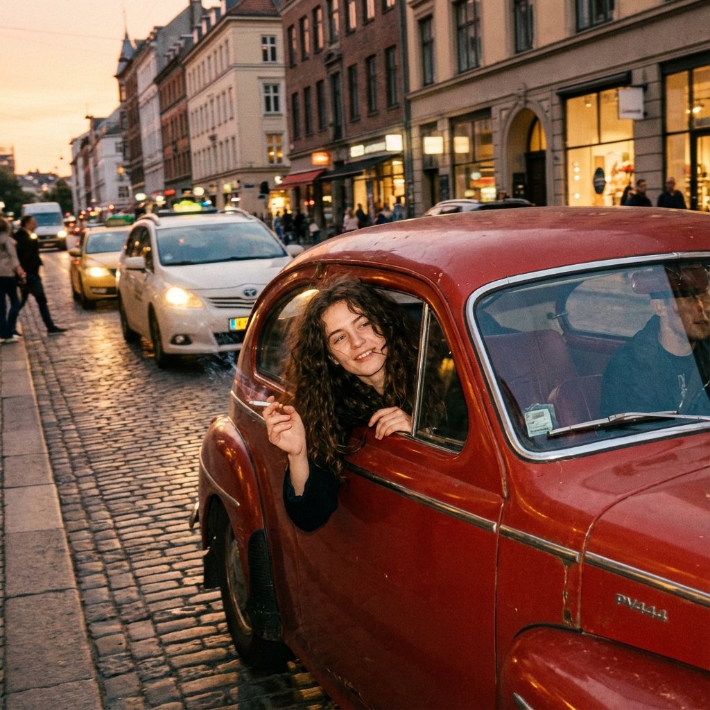 AI Prompt for Realistic Vintage Car Photoshoot