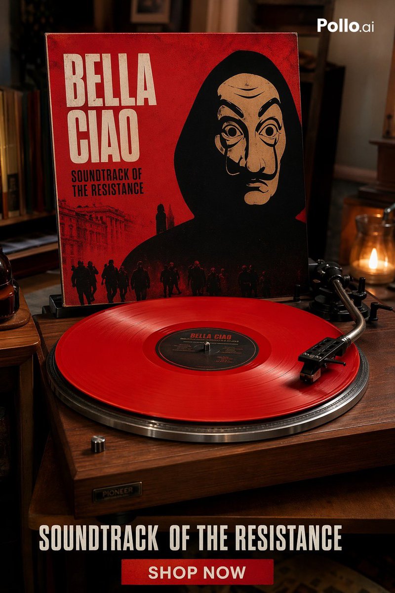 AI Prompt for Red Vinyl Soundtrack Visual