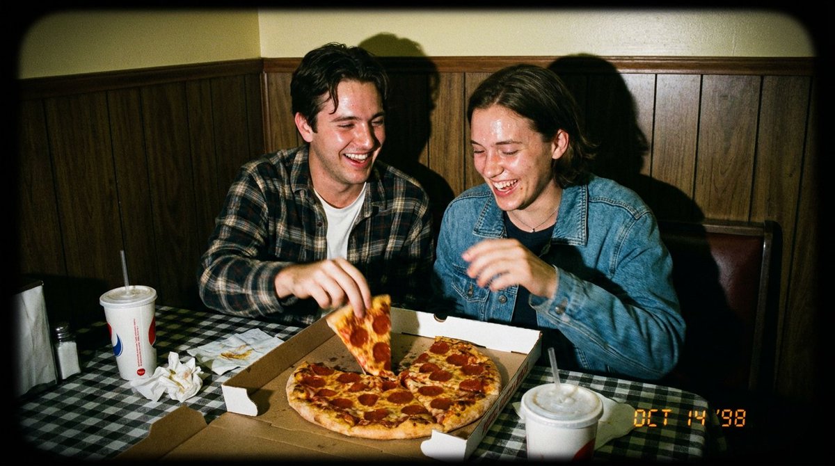 AI Prompt for Retro 90s Diner Photo with Friends