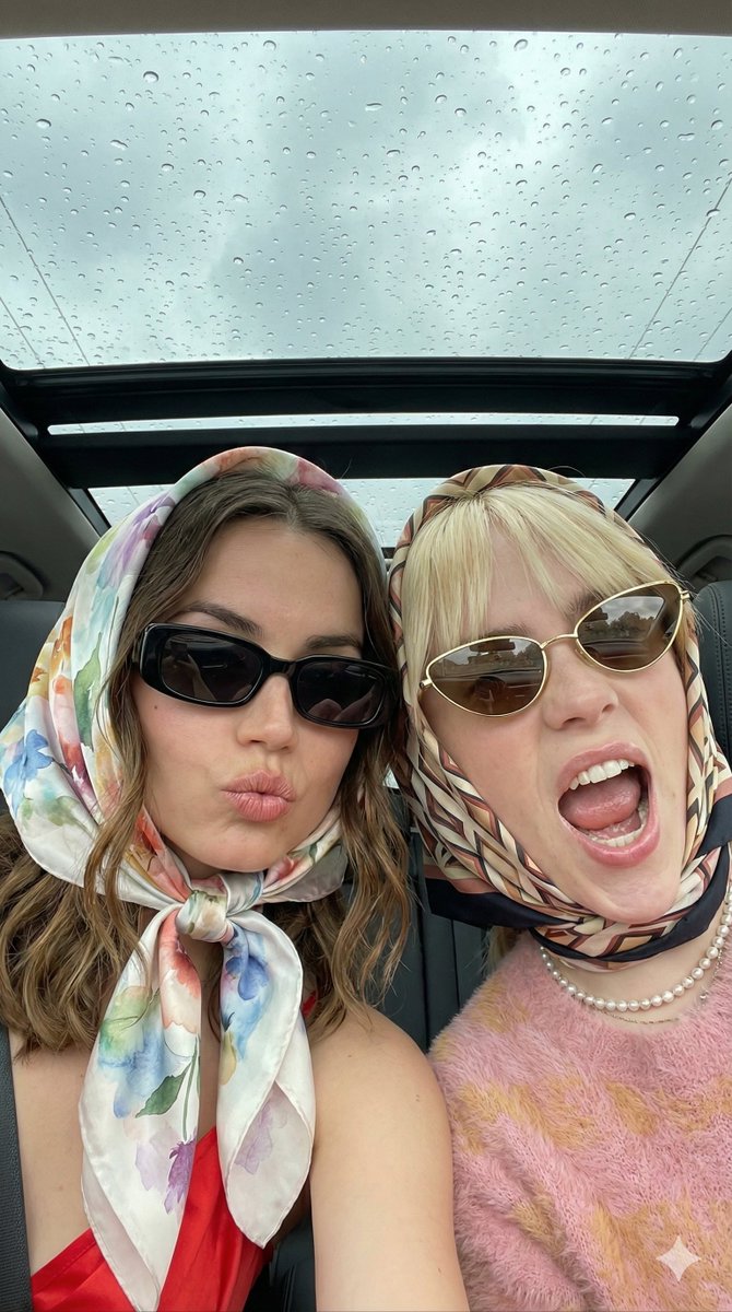AI Prompt for Retro-Chic Car Selfie Generation