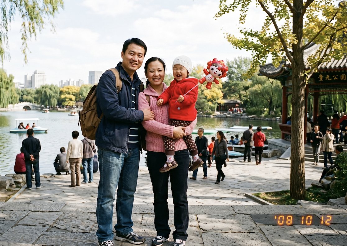 AI Prompt for Retro Chinese Family Photo