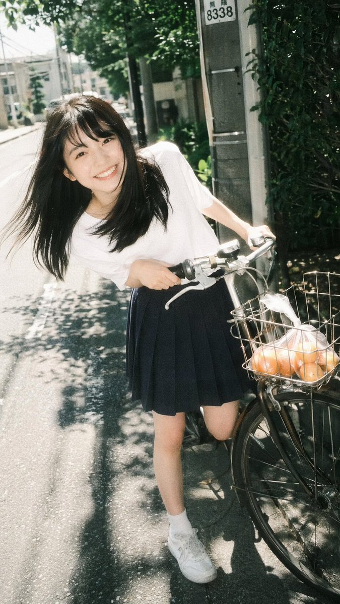 AI Prompt for Retro-Futuristic Portrait with Bicycle: Generate a Vintage-Inspired Image