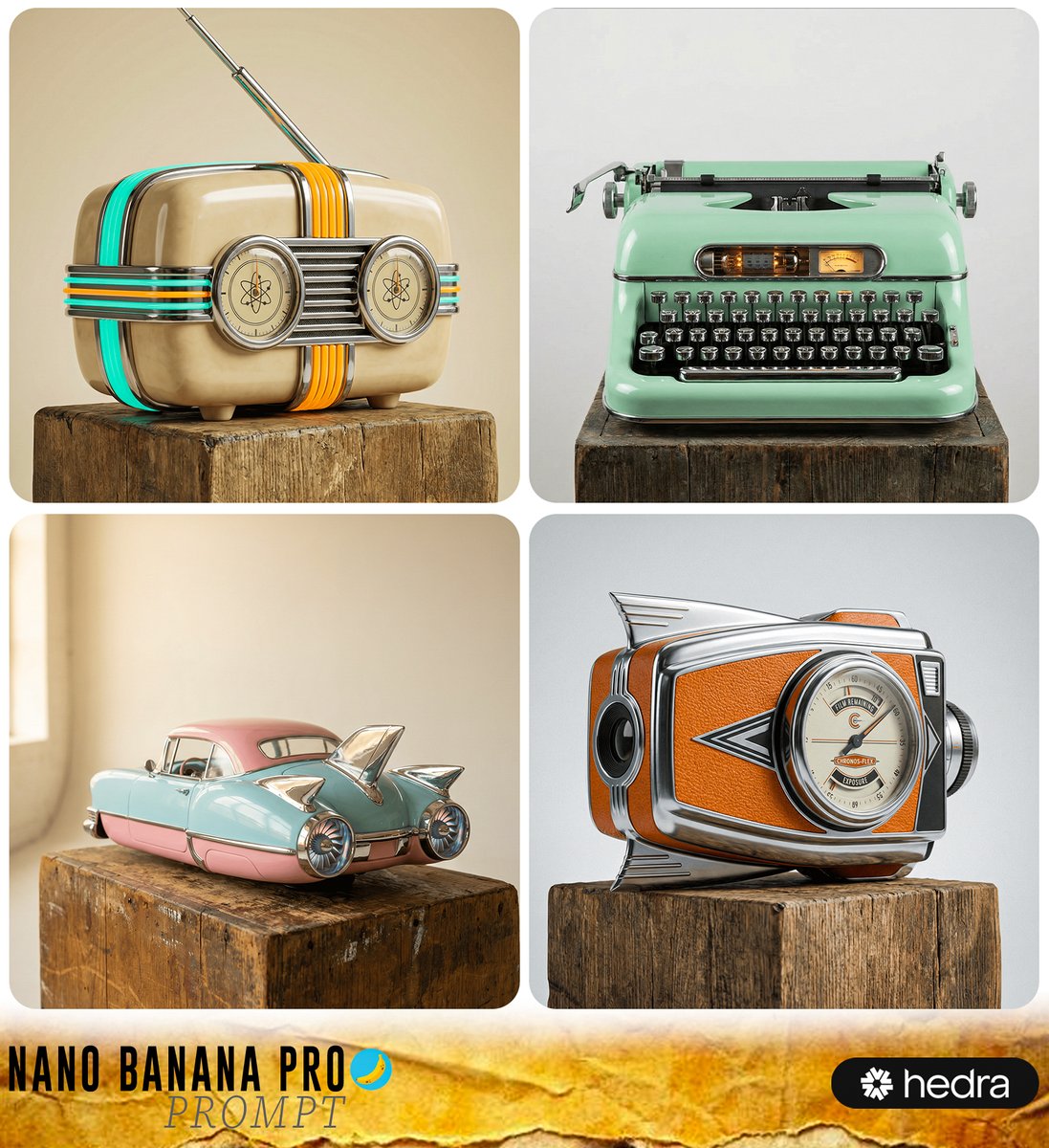 AI Prompt for Retro-Futuristic Product Photography
