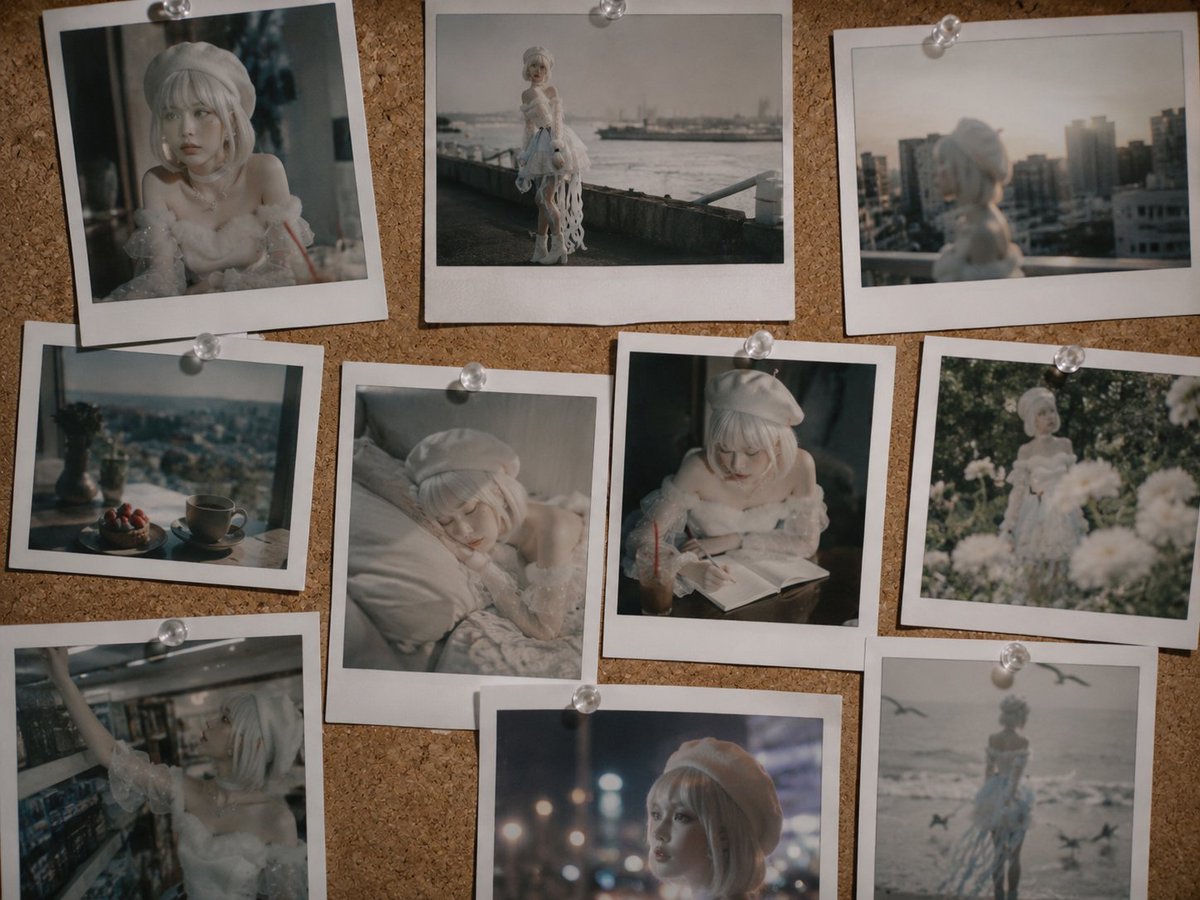 AI Prompt for Retro Polariod Photo Collage