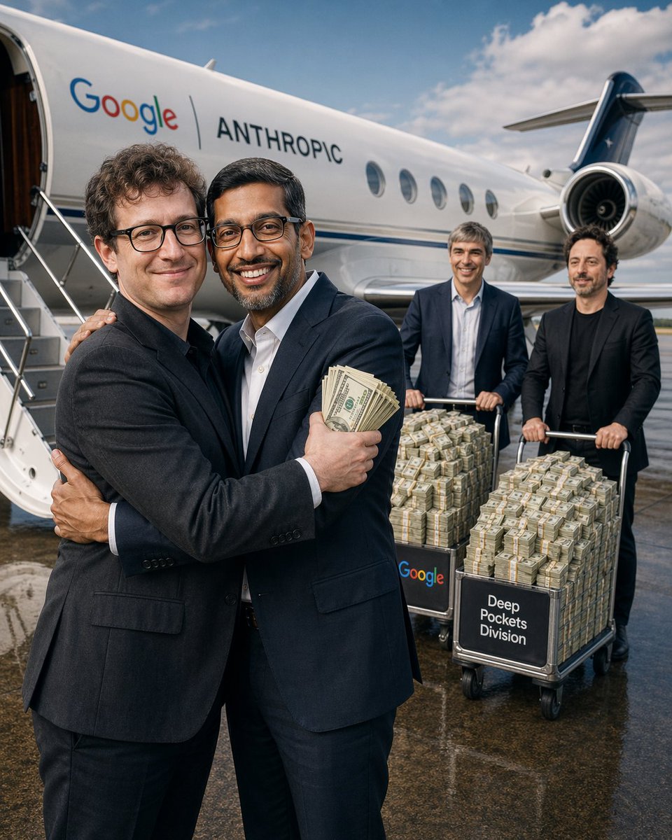 AI Prompt for Satirical Corporate Imagery: Private Jets and Cash
