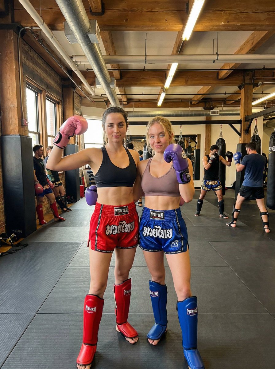 AI Prompt for Sensual Sports Photography of Attractive Women in a Boxing Gym