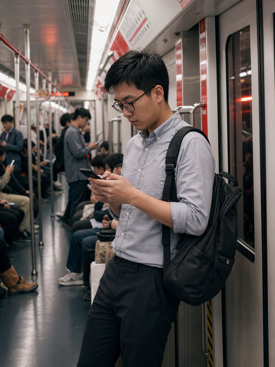 AI Prompt for Shanghai Cityscape with Programmer