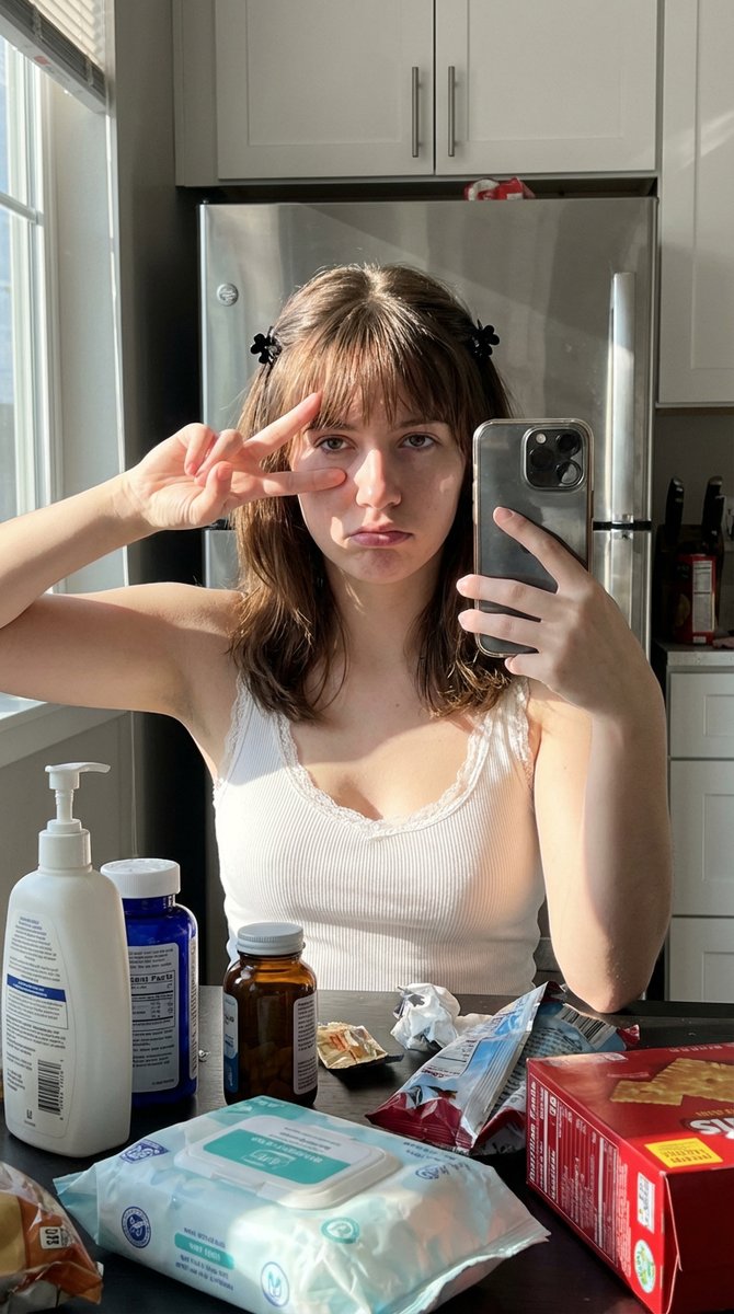 AI Prompt for Smartphone Selfie in Harsh Lighting