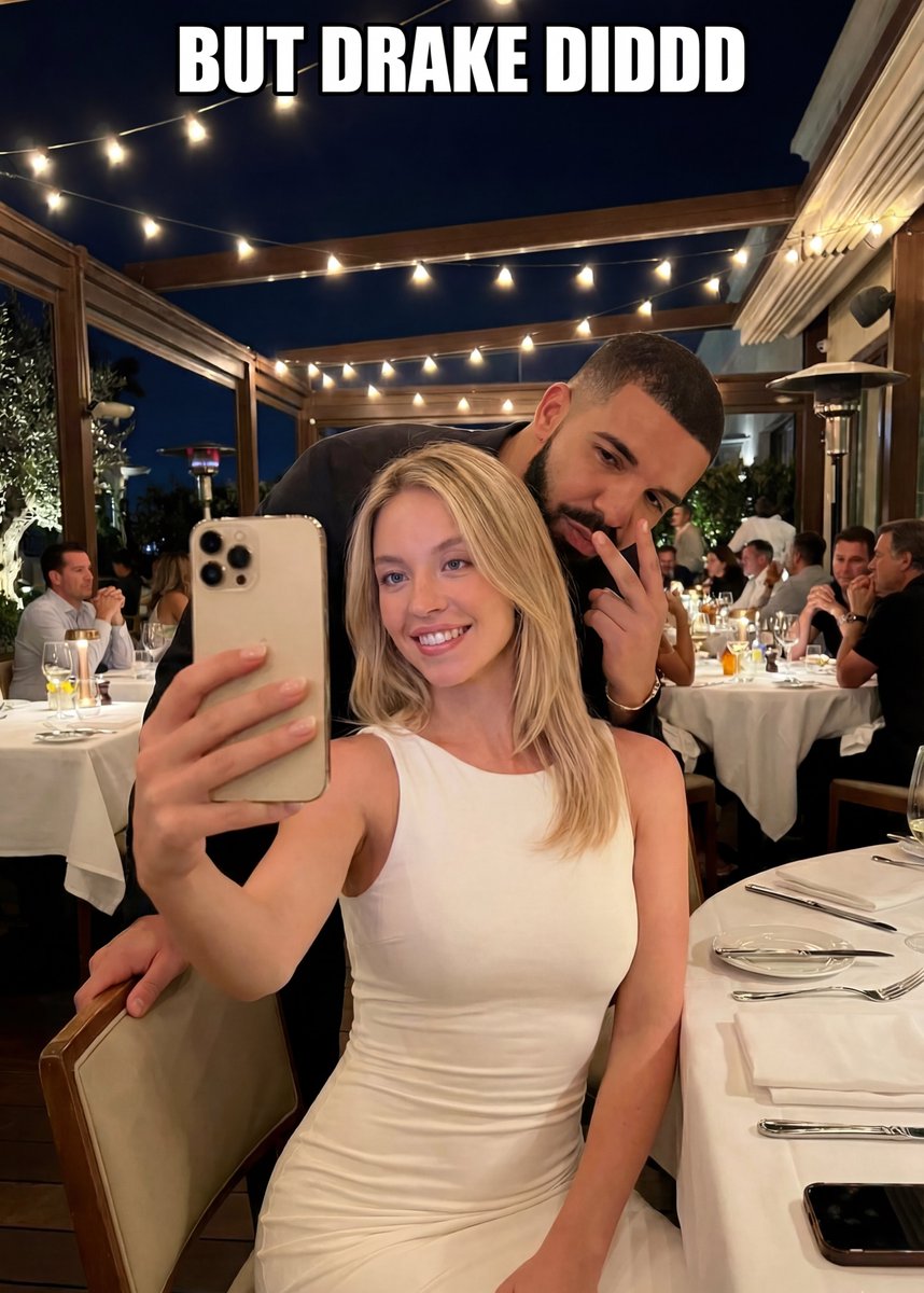 AI Prompt for Social Media Post: Upscale Restaurant Scene with Couple and Text Overlay