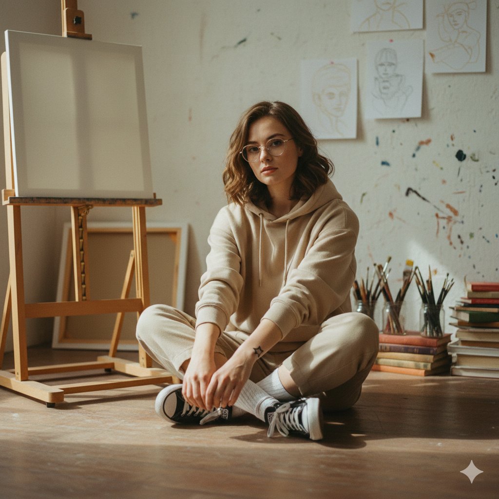 AI Prompt for Soft Art-School Aesthetic Portrait Photography