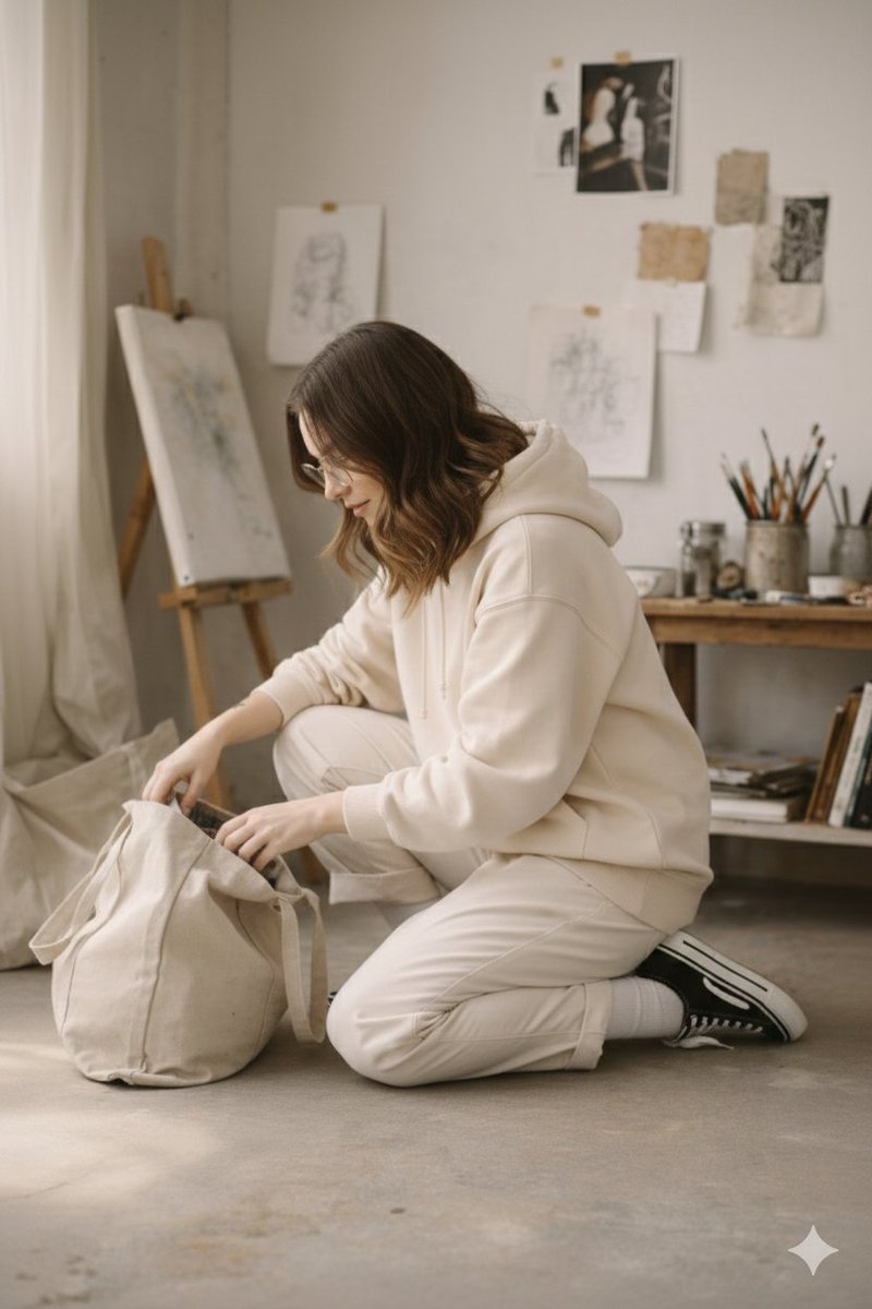 AI Prompt for Soft, Natural Portrait Photography in Minimalist Art School Style