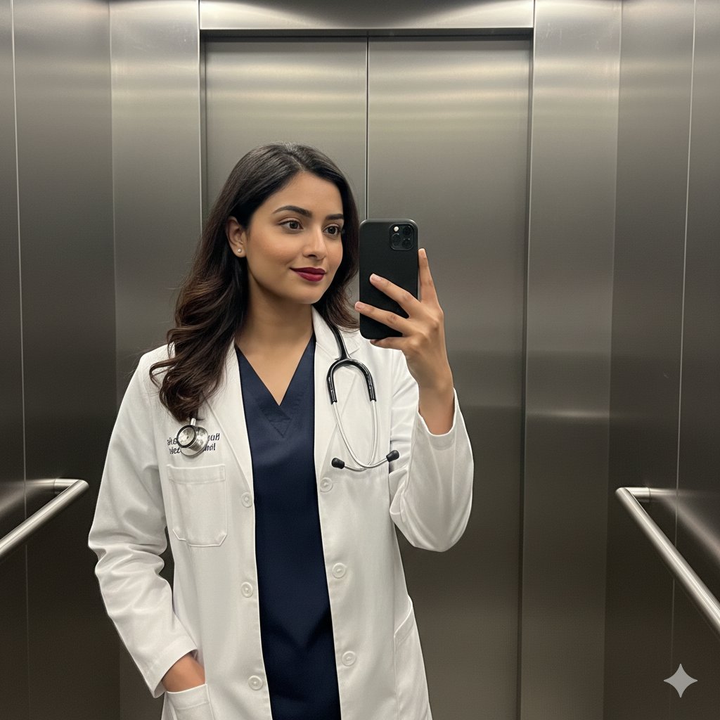 AI Prompt for South Asian Medical Model in Elevator