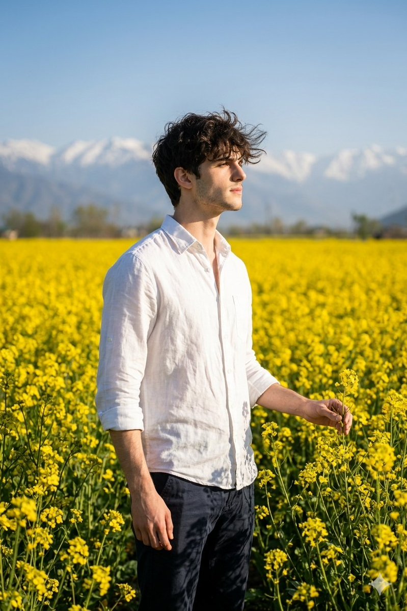 AI Prompt for Stunning Portrait Photography in Vibrant Nature Settings