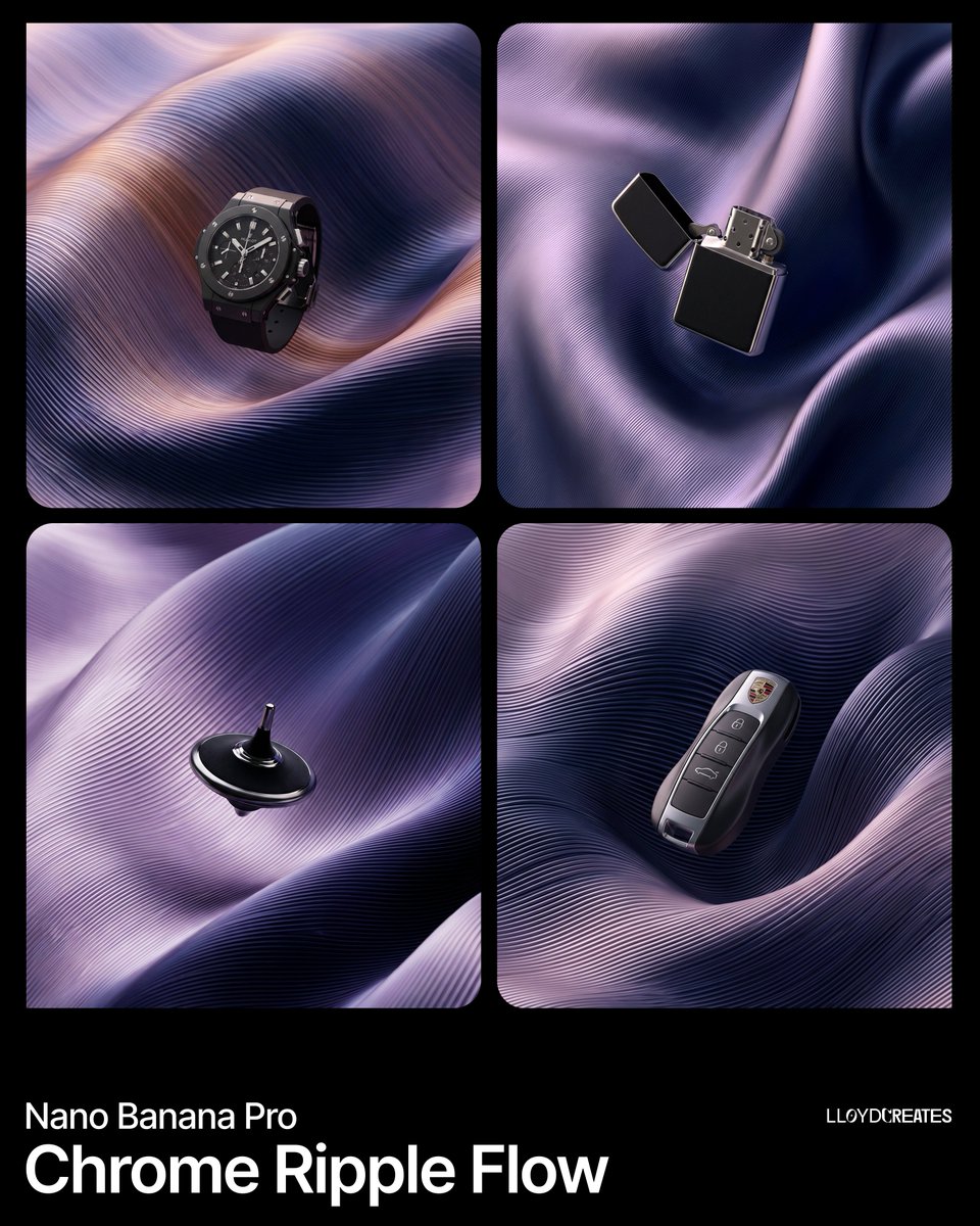 AI Prompt for Stunning Product Photography with Metallic Finish and Abstract Background