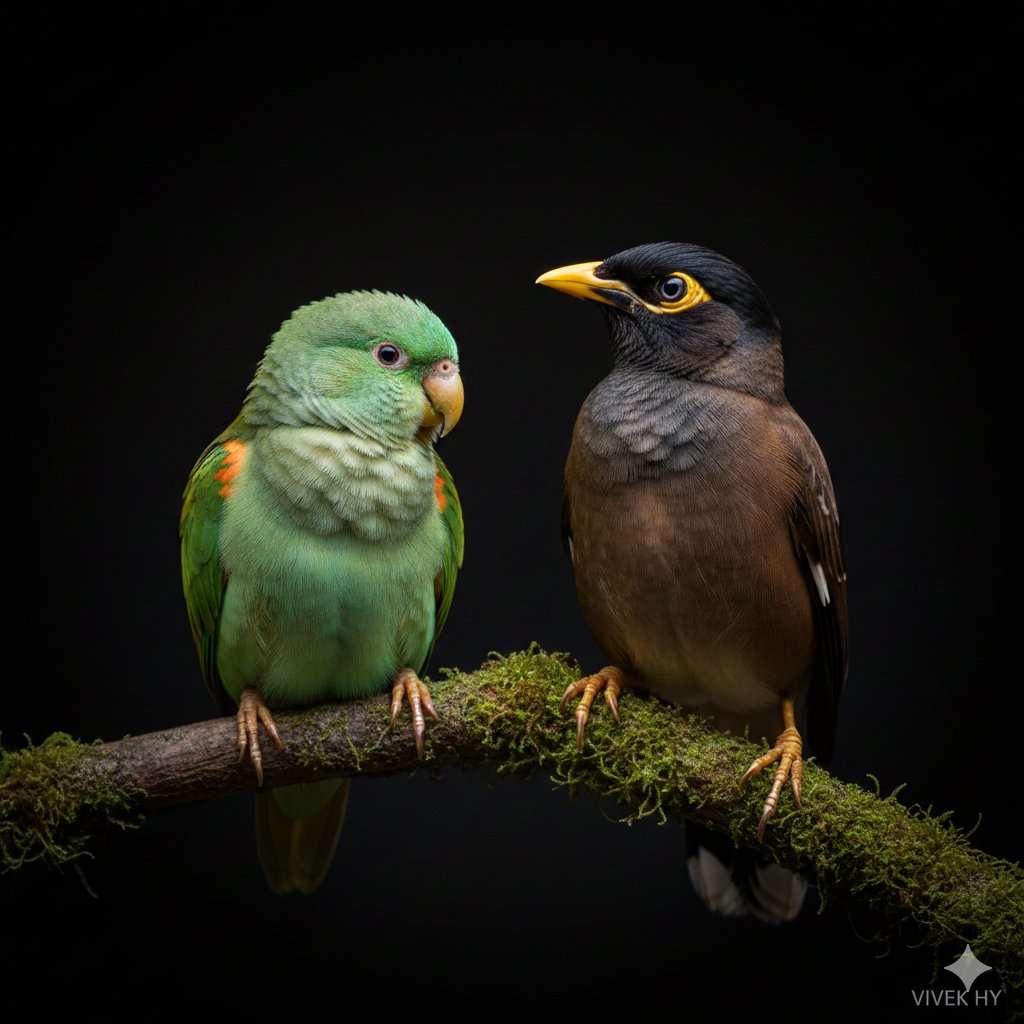 AI Prompt for Stunning Wildlife Portrait with Contrasting Color Schemes