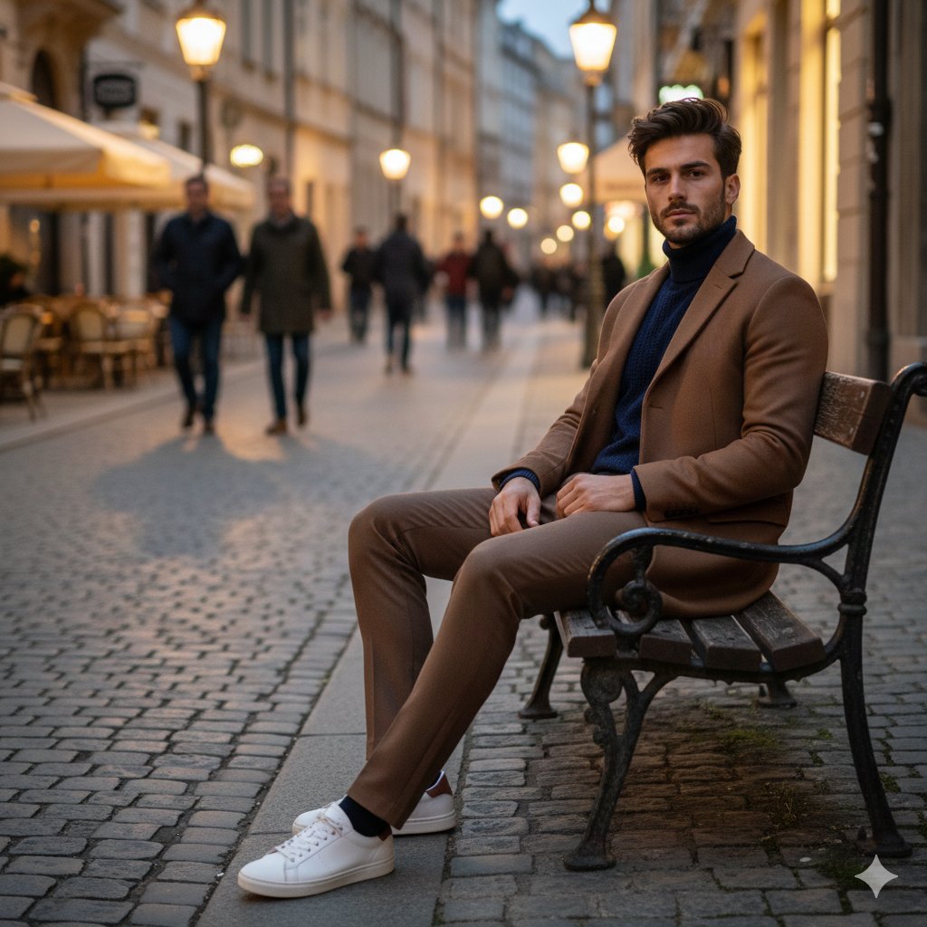 AI Prompt for Stylish European Street Portrait Photography