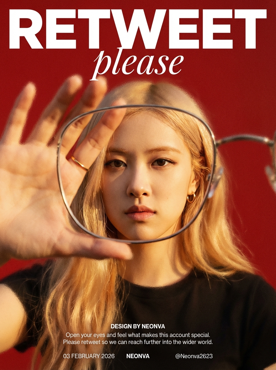 AI Prompt for Stylish Portrait Poster of Rosé (BLACKPINK) with Frosted Glass Effect