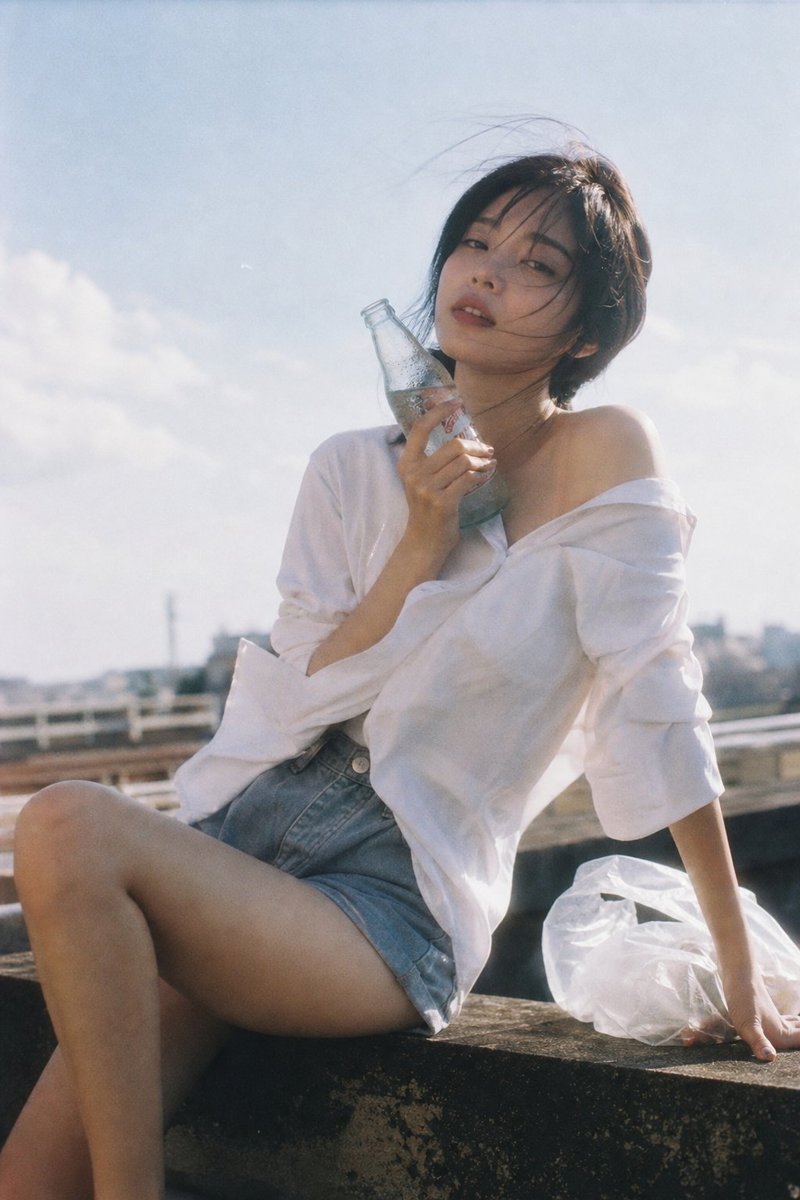 AI Prompt for Summer Rooftop Film Aesthetic Photography