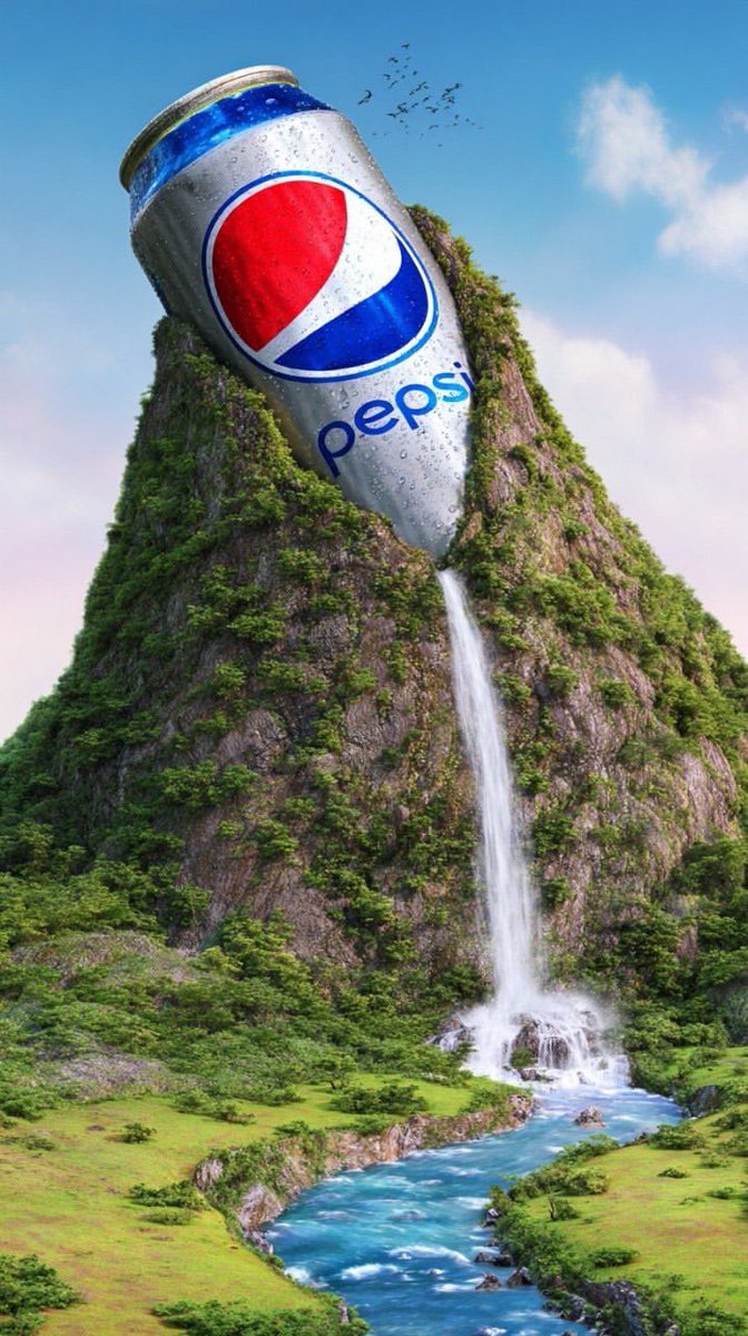 AI Prompt for Surreal Aluminum Can Waterfall Product Photography