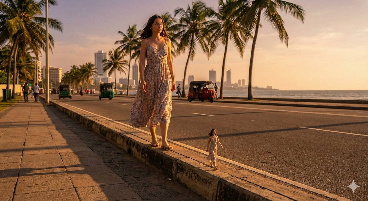 AI Prompt for Surreal Cinematic Street Photography with Scale Contrast