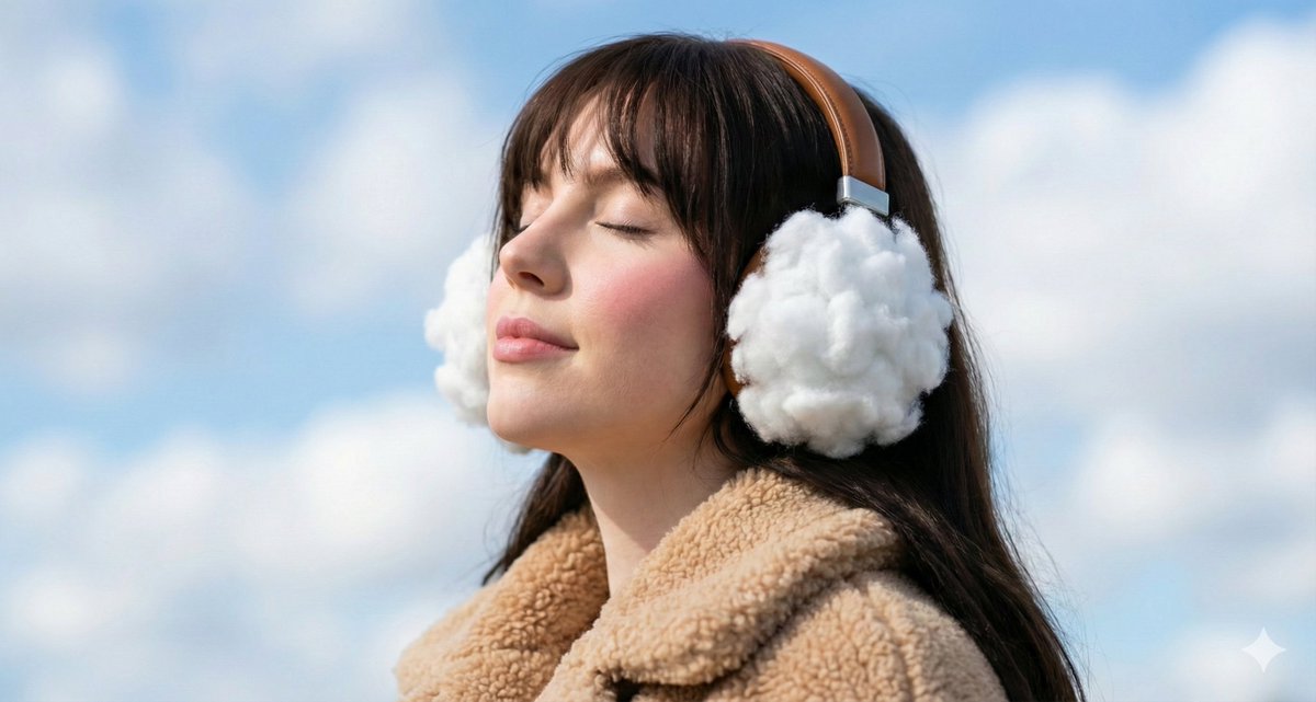 AI Prompt for Surreal Dreamy Portrait with Cloud Headphones