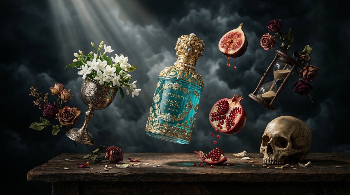 AI Prompt for Surreal High-End Baroque Perfume Ads