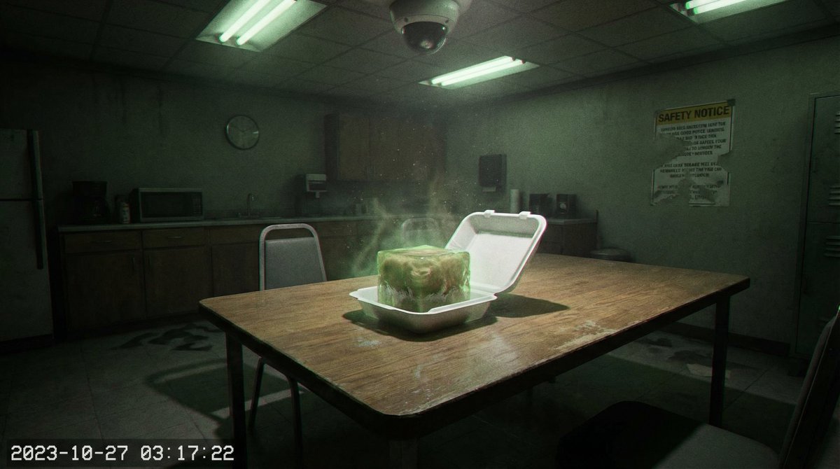 AI Prompt for Surreal Liminal Breakroom Photography - Forensic Surrealist Scene Generation