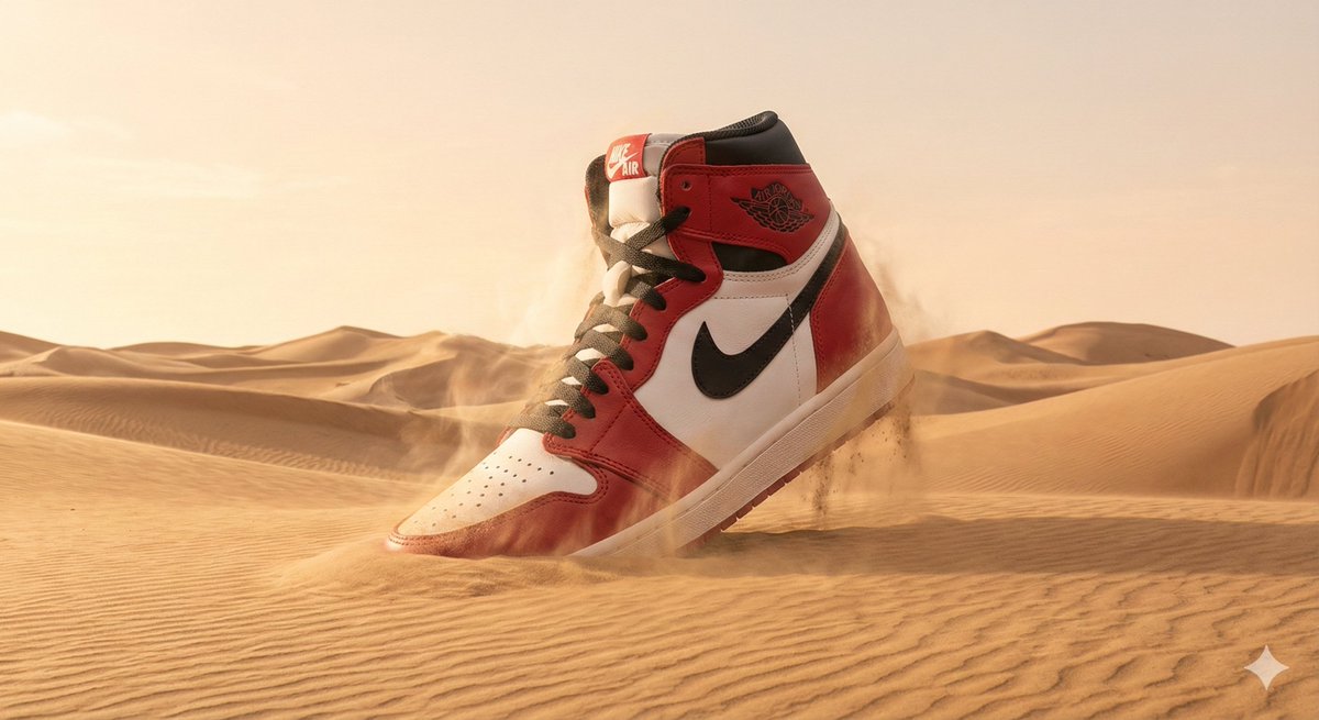 AI Prompt for Surreal Product Photography in the Desert