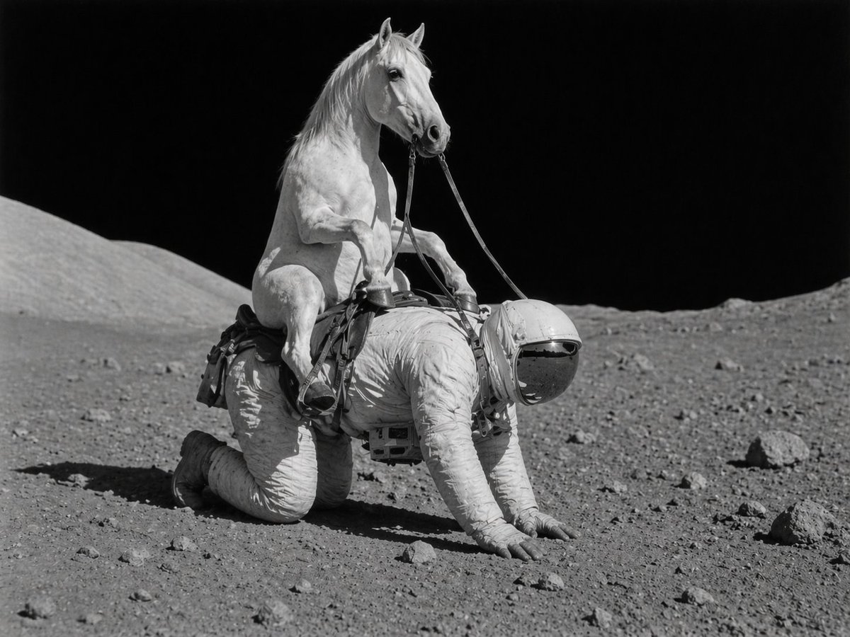 AI Prompt for Surreal Space Photography with Creatures
