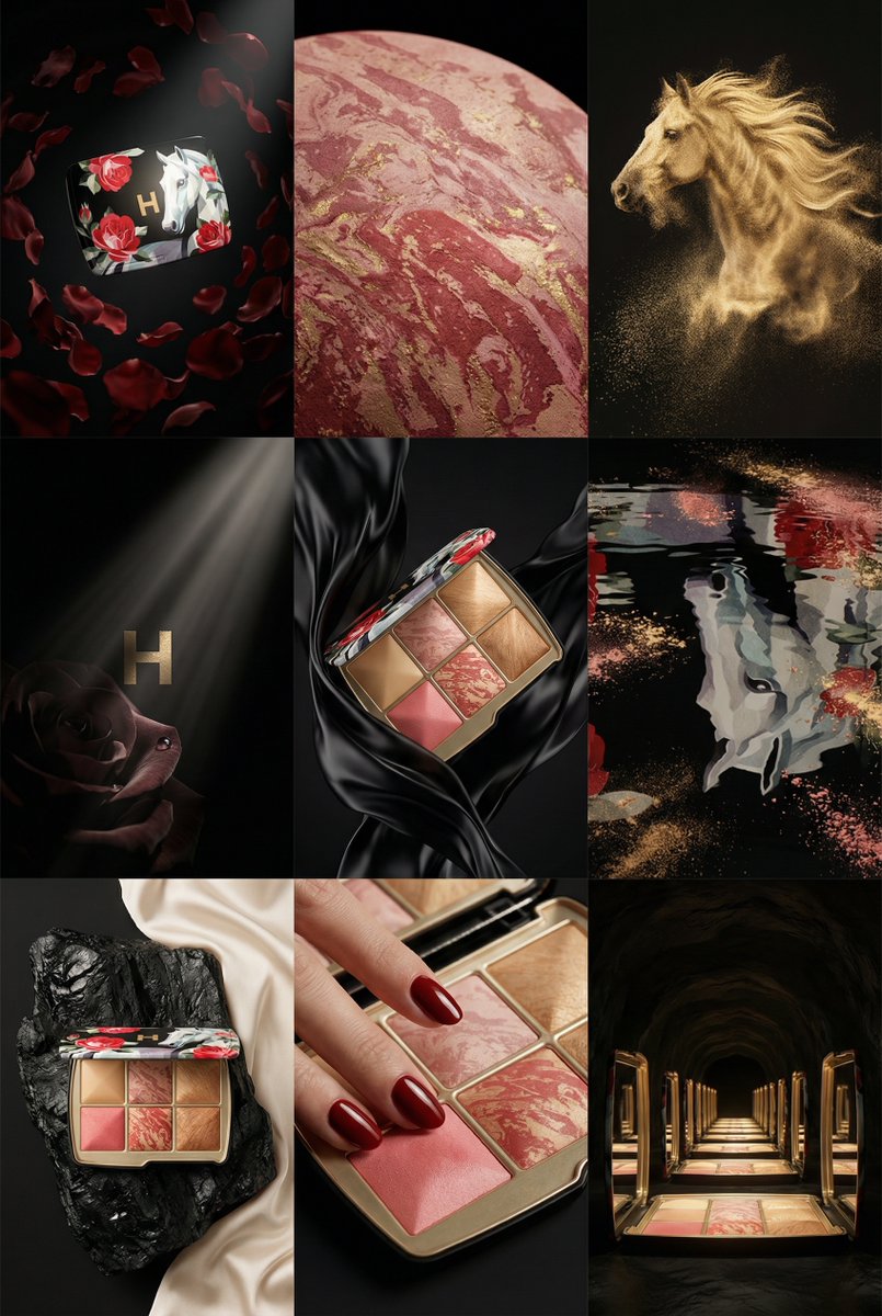 AI Prompt for Surrealist Cosmetic Palette Photography