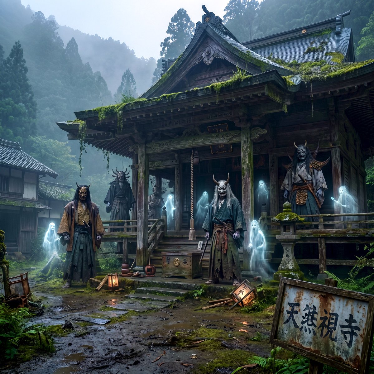 AI Prompt for Traditional Japanese Haunted House