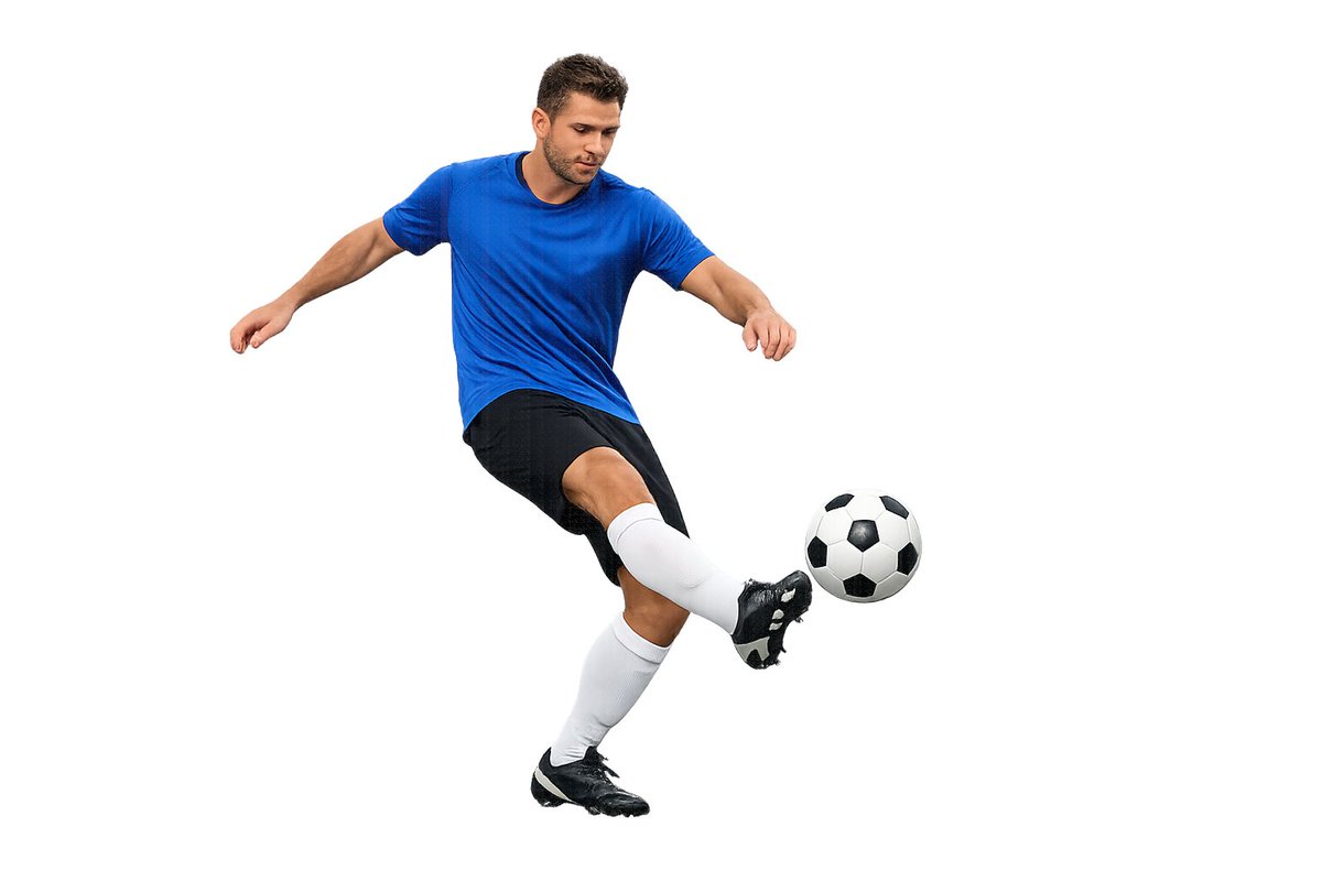 AI Prompt for Transparent Background Soccer Player Images