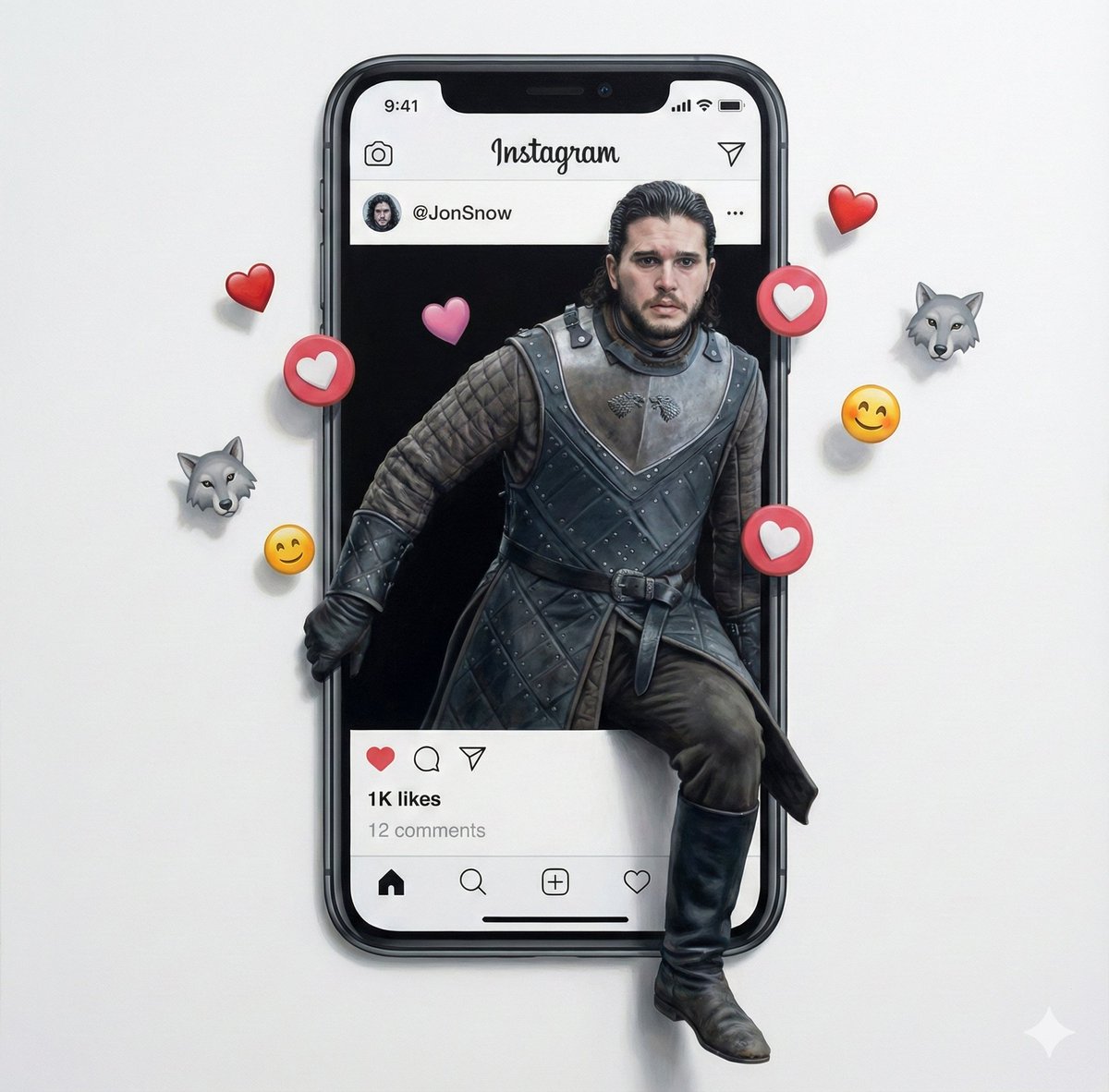 AI Prompt for Trompe l'oeil Social Media Illusion Images