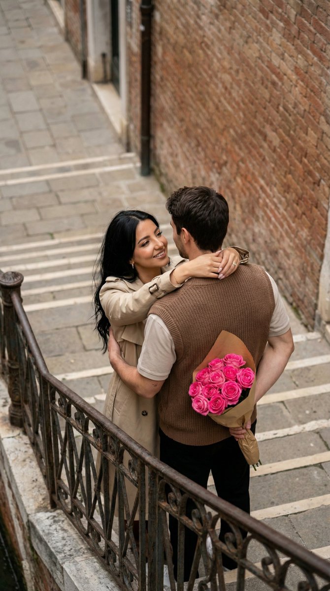 AI Prompt for Ulta-Photorealistic City Romance Stock Image