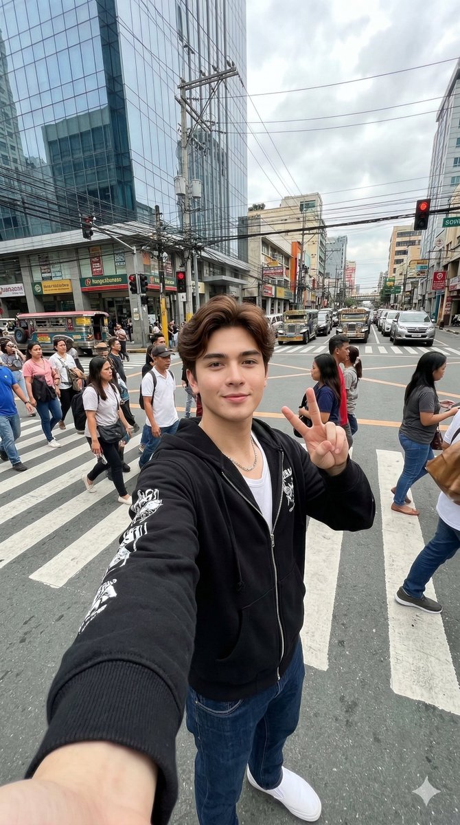 AI Prompt for Ultra-High Resolution City Streetwear Group Selfie
