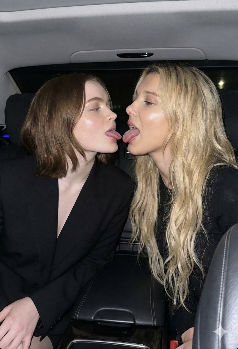 AI Prompt for Ultra-Photorealistic Celebrity Candid Shot with Millie Bobby Brown and Sadie Sink