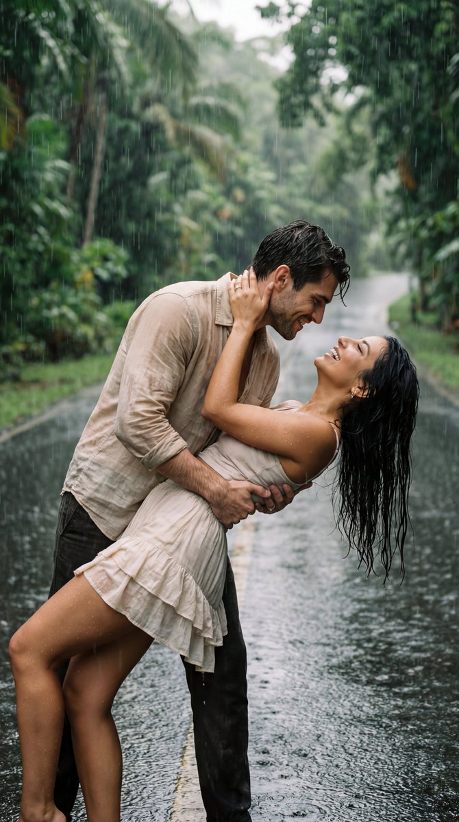 AI Prompt for Ultra-Photorealistic Cinematic Rain Dance Image