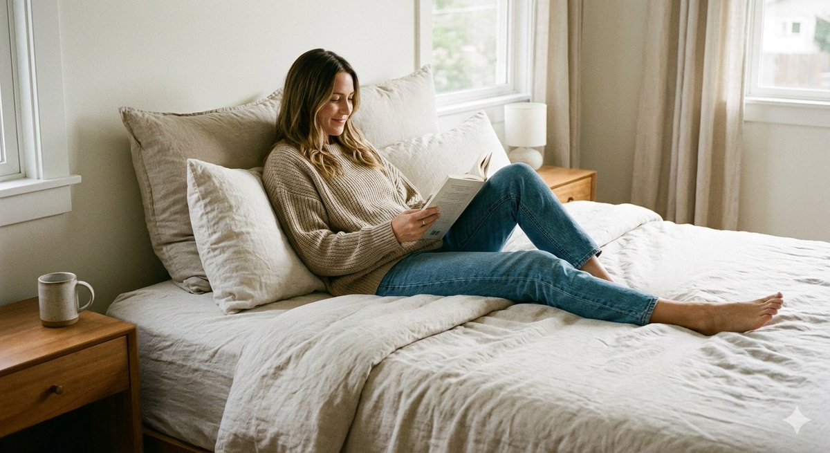 AI Prompt for Ultra-Photorealistic Lifestyle Portrait in Soft Loungewear